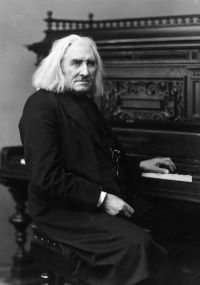 Franz Litzt ved klaveret
